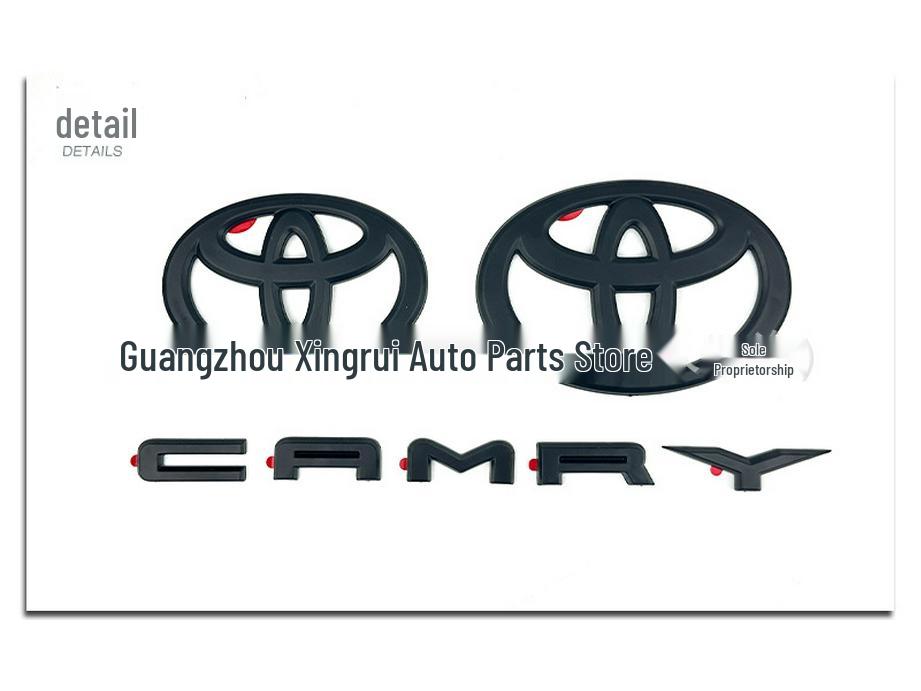 9. Generation Toyota Camry Schwarzes Krieger-Emblem-Aufkleber: Coole & Sportliche Personalisierung