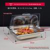 304 Stainless Steel Compartmented Display Rack with Lid for Kindergarten Meals and Cold Dishes