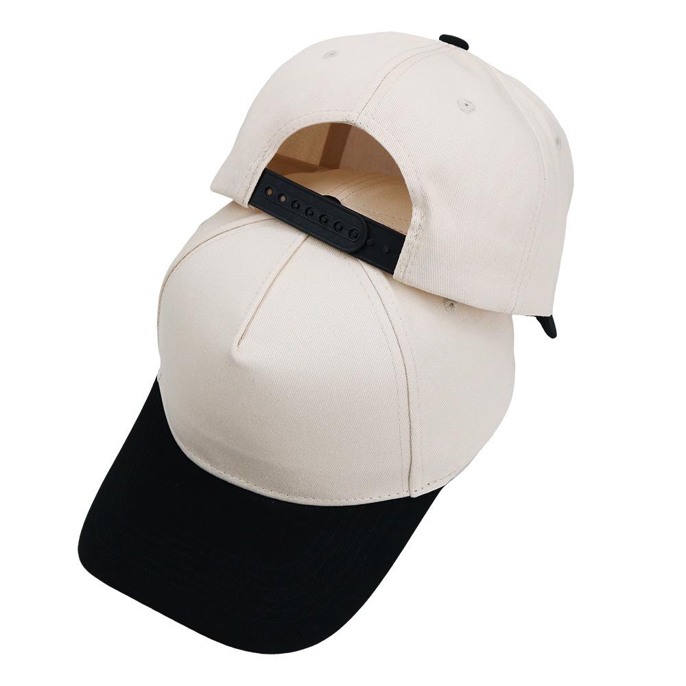 Muti-color Unisex 5 Panel Casual Flat Brim Cotton Custom Embroidery logo Adjustable Baseball Cap Custom Size чёрный
