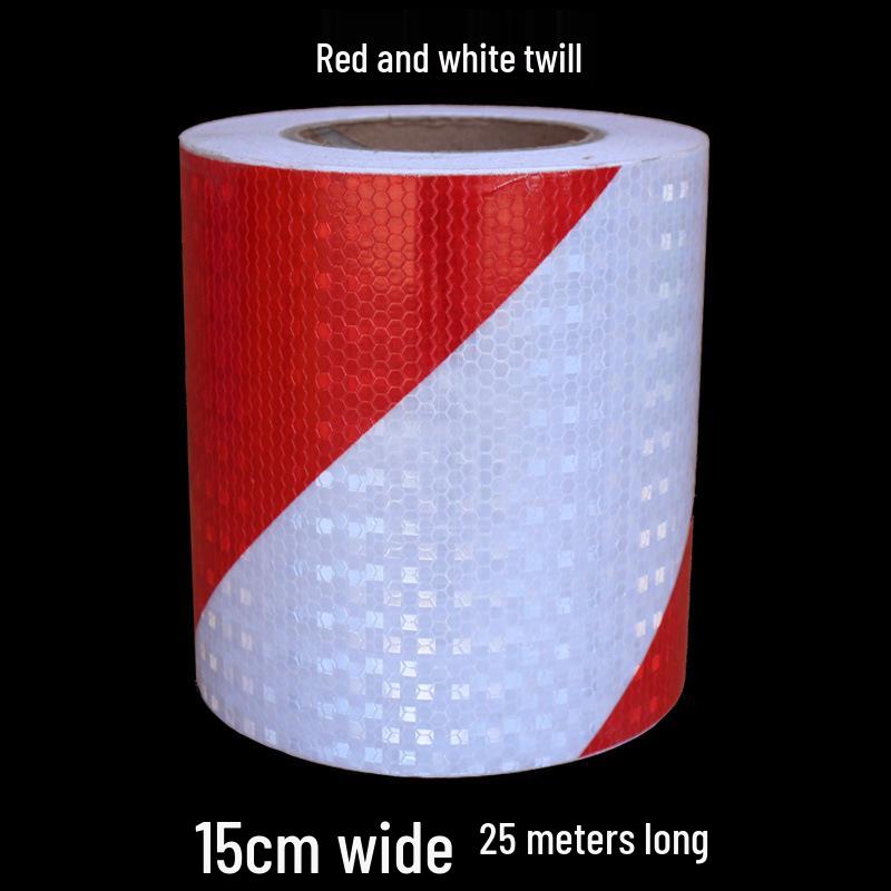 5cm Black Yellow Reflective Honeycomb Arrow Warning Tape Car Sticker