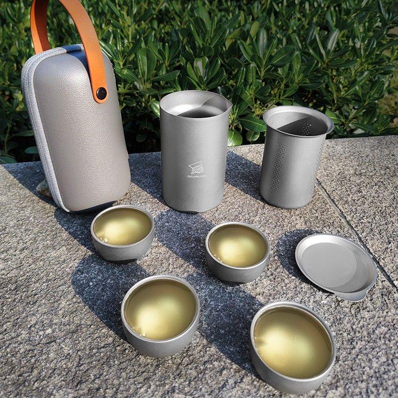 Anmu Pure Titanium Portable Travel Tea Set