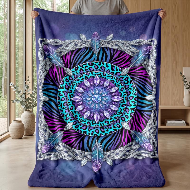 Tropical Floral Paradise 1 Theme Blanket Lightweight Warm Flannel Blanket Decorative Throw Blanket for Home Decoration