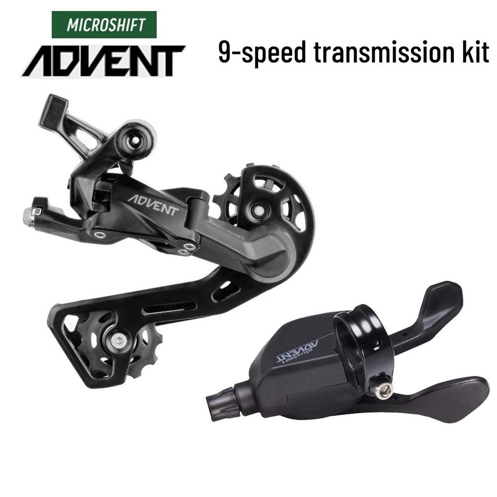 Microshift Advent 1x9 MTB Derailleur Kit: Achterderailleur, Shifter, 42T Cassette