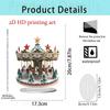 1Pc 2D Elegant Acrylic Christmas Decoration Snowhouse & Reindeer Scene Home Office Ornaments Festive Warm Party Gift Photo Props