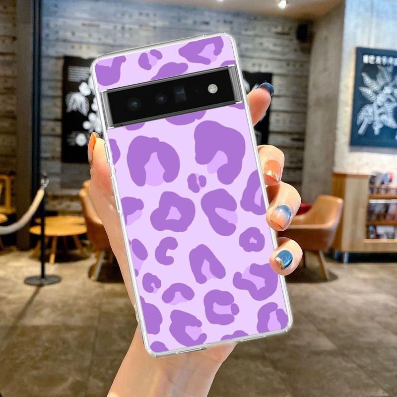 infinity on Purple For Google Pixel 8 7 6 Pro 6A 5 4 5A 4A 3A XL 5G Phone Case Silicone Shockproof Soft Transparent Cover Fundas