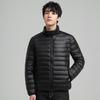 Nuovo piumino leggero da uomo corto con cappuccio autunno e inverno nuova moda giacca con collo alto