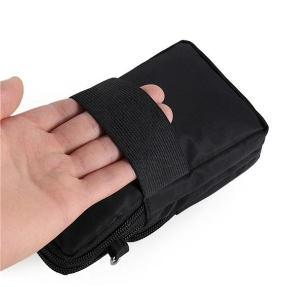 Sac de téléphone de sport d'extérieur polyvalent avec sangle réglable et fermeture éclair sécurisée
