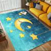 Moon Star Crystal Velvet Office Chair Mat Area Rug - Non-Slip, Floor Mat, Office Desk Chair Rugs,Christmas Gift-1106191