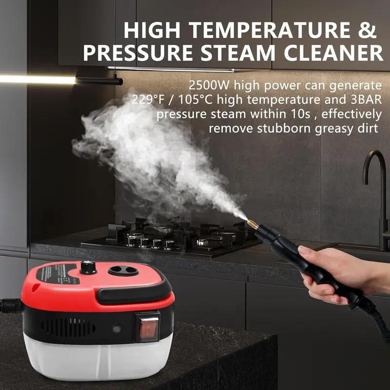 US Plug 110V 2500W, EU Plug 220V 1500W.Steam cleaner, Handheld high-temperature jet cleaner for cleaning kitchen furniture