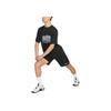 Nike Shorts Masculinos de Cor Sólida com Bolso e Cordão na Cintura Alta Pretos DV9366-010