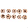 Wooden 1-10 Hanging Table Numbers Log Slices Wedding Centerpieces