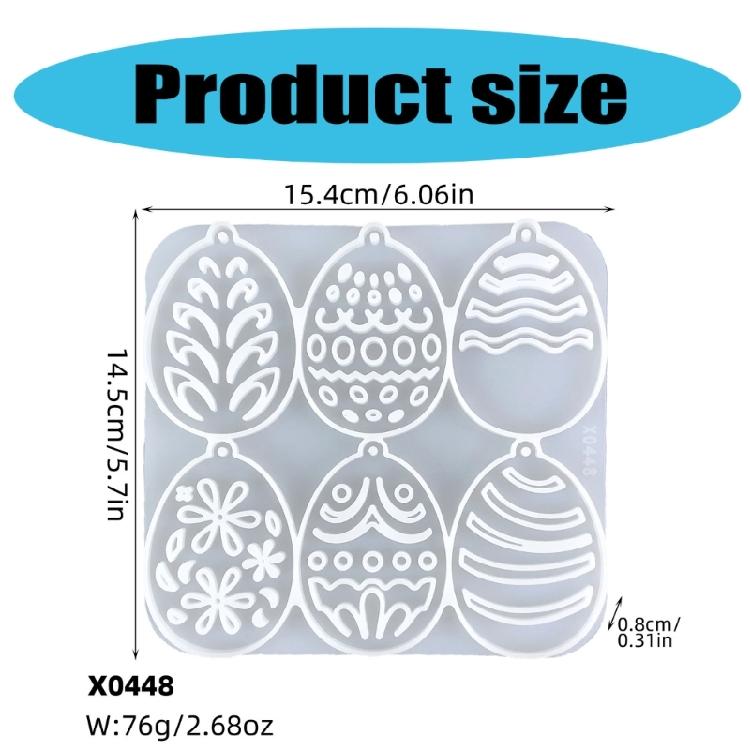 Flexible And Sturdy Keychains Mold Flexible Silicone Colorful Eggs Keychain Mold Trendy Keychain Pendant Resin Mold
