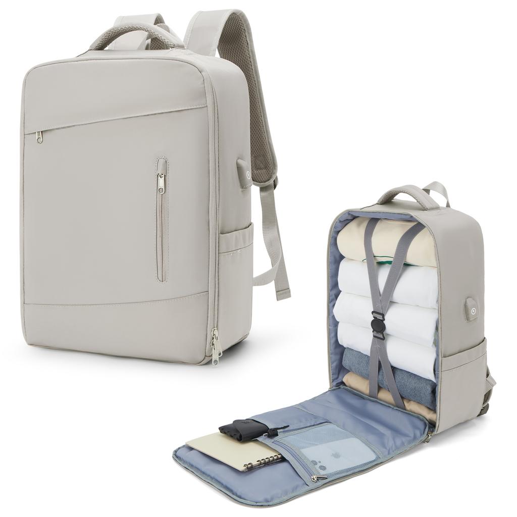 Travel Laptop Backpack, Business Sturdy Laptops Backpack with USB Charging Port, Carry On  Women Travel Backpack Waterproof  Bag