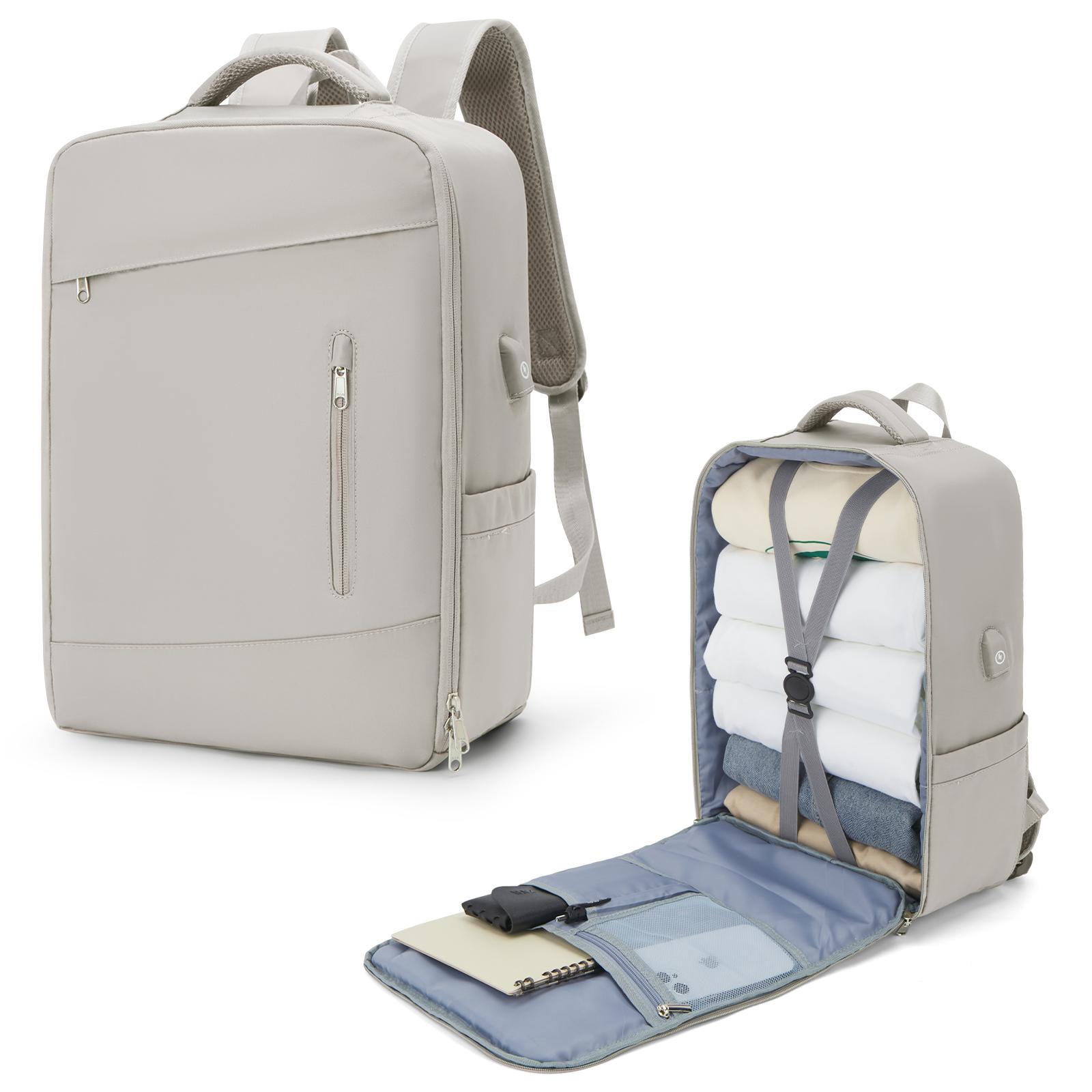 

Дорожный рюкзак для ноутбука, деловой прочный рюкзак для ноутбука с USB-портом для зарядки, водонепроницаемая сумка для переноски женщин