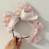 Handmade Light Pink Bow Headband Lolita Headwear Cute Kc Elegant Girls Item