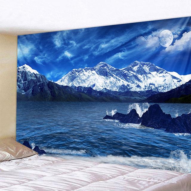 

Красивый волнистый пейзаж с принтом, большой настенный гобелен, настенный гобелен, настенное искусство, природный пейзаж, спальня, гостиная 180x230cm