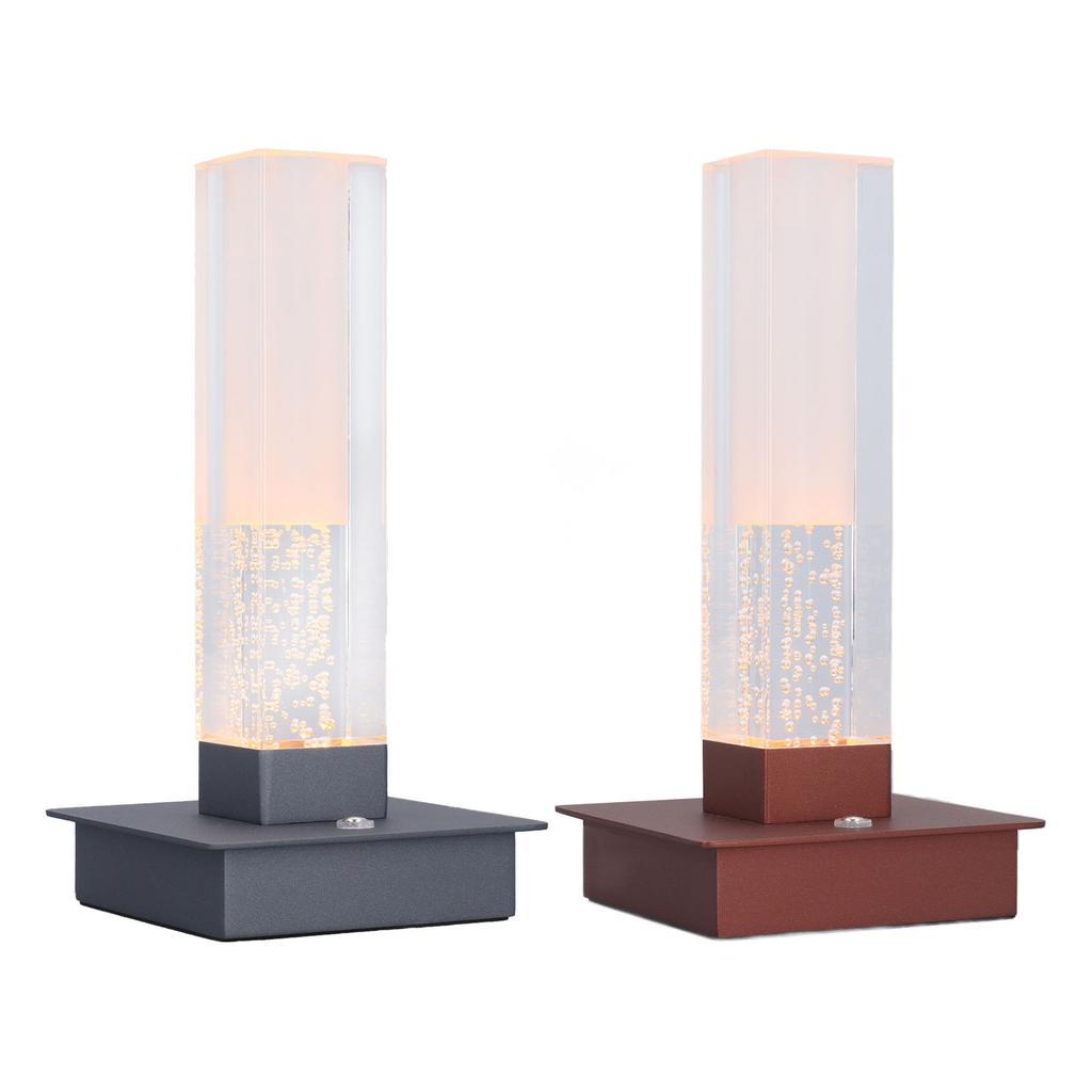 Cordless Table Lamp Stepless Dimming 3 Color Temp IP54 Water Resistant Rechargeable Touch Control Ac