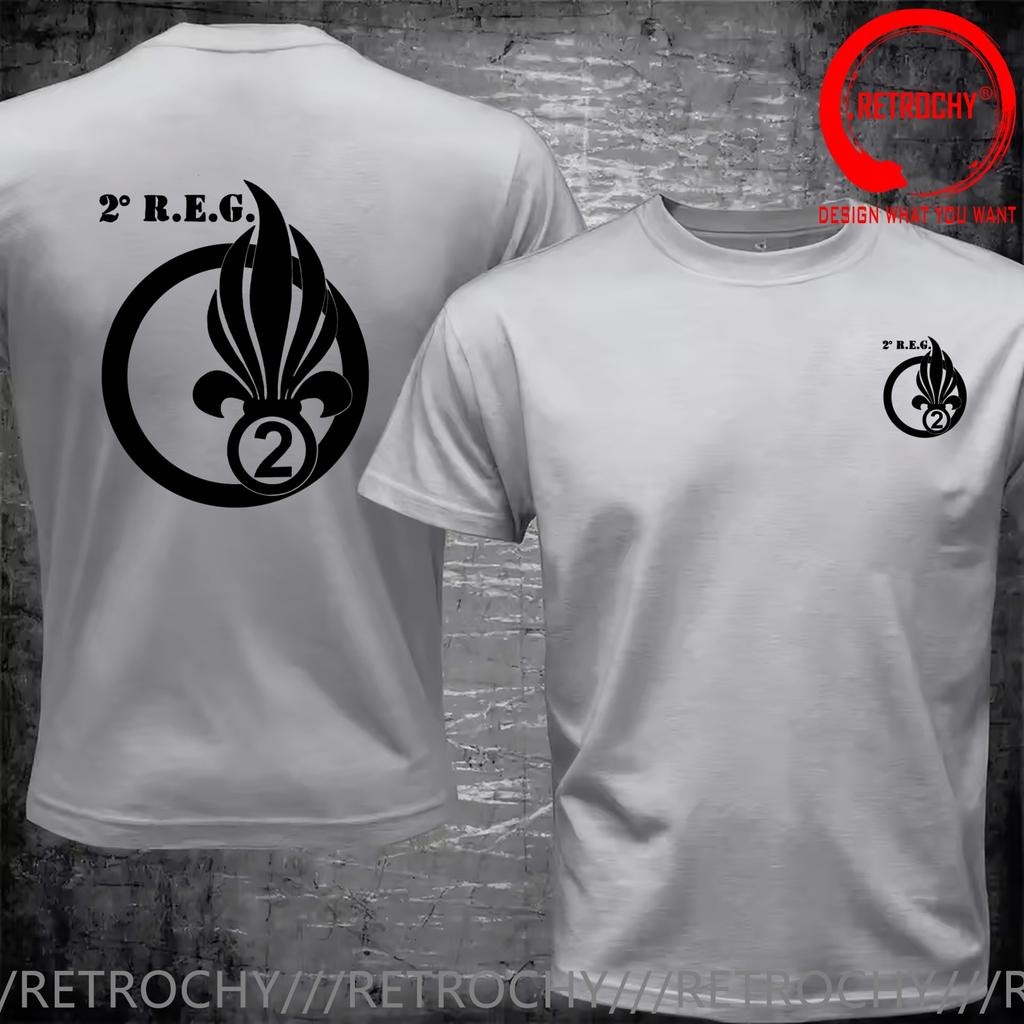 Funny Design French Foreign Legion 2nd Regiunisext Genius 2 Reg Shirt Unisex Fashion Trendy Casual Clothing Stylish Tops Tee Shirt