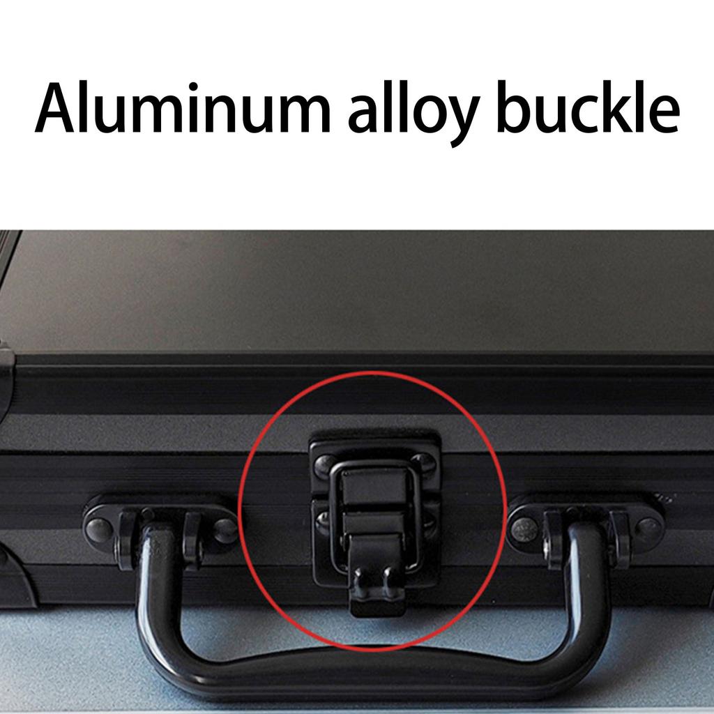 Praktischer Aluminium-Edelstein-Aufbewahrungskoffer mit Schaumstoffeinlage für sicheren Schmuckschutz und Reisekomfort