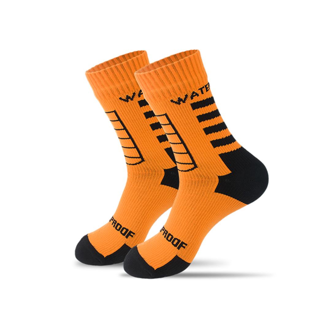 

Waterproof Socks Outdoor Sports Hiking Wading Camping Trekking Winter Skiing Sock Warm Breathable Waterproof Socks S оранжевый