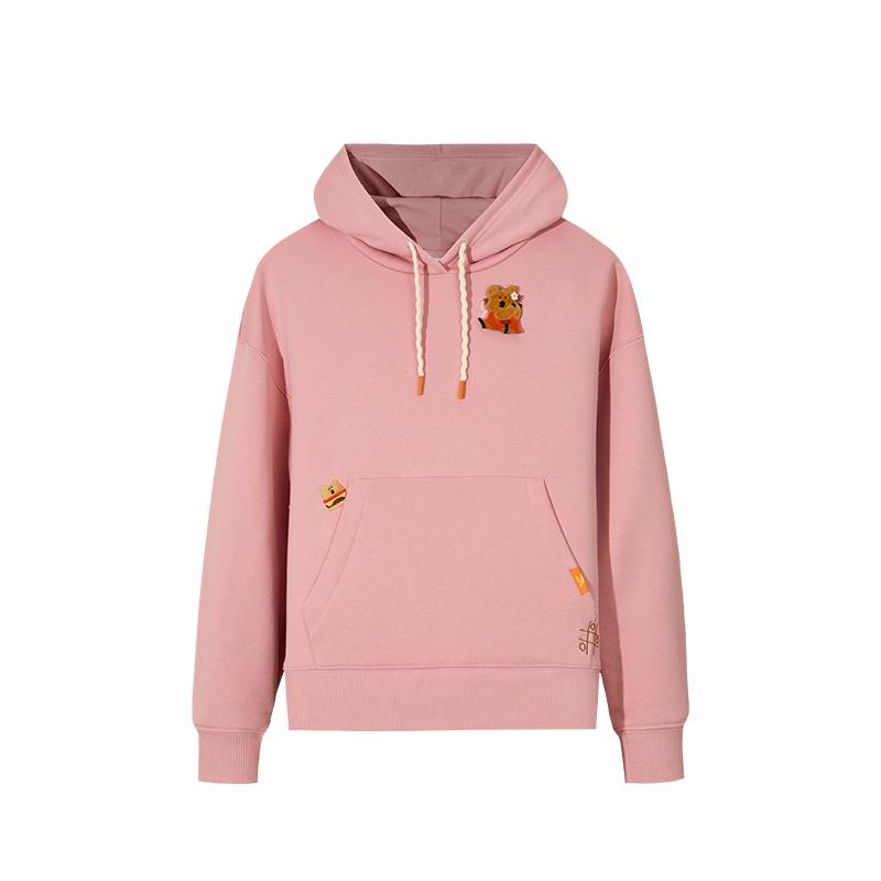 

Anta X Daimei Town Collaboration Life Series Пуловер с капюшоном Свободный крой С принтом Удобный Универсальная толстовка Женская толстовка 162548727-3 S