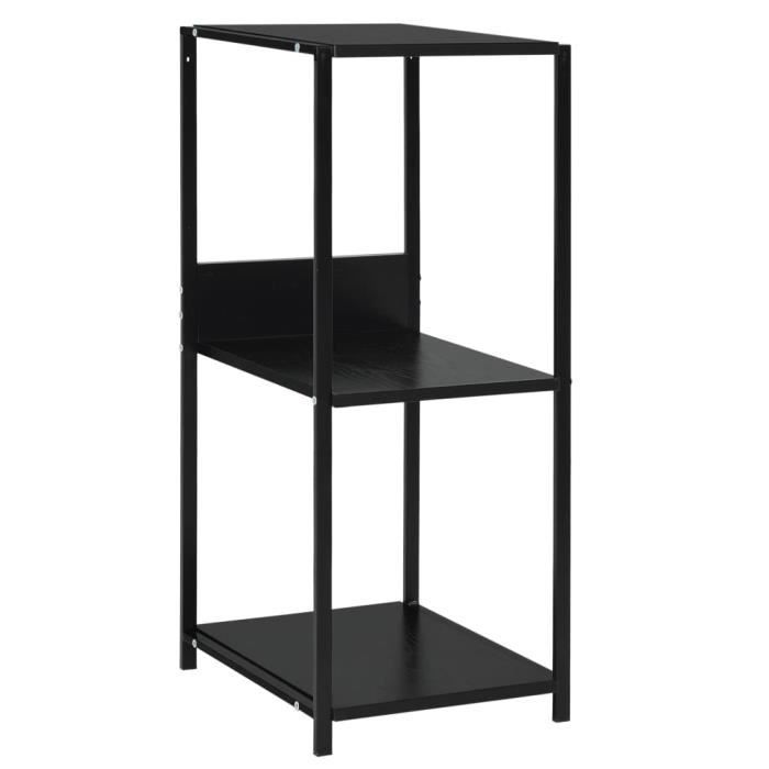 VidaXL Small Straight Bookshelf Black 33.5x39.6x79.7 Cm Chipboard