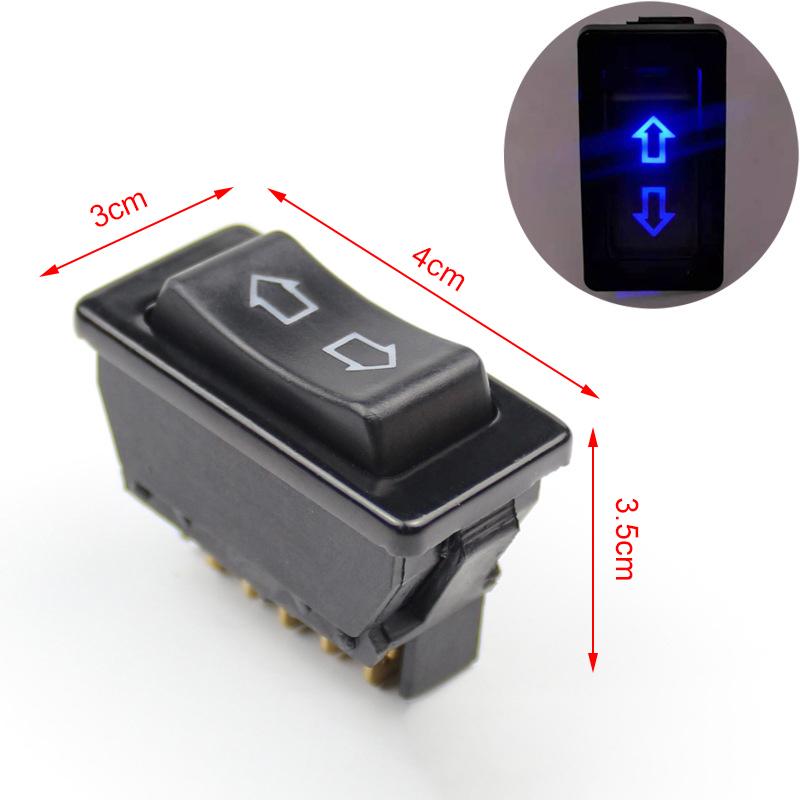 

Window Switch Button For All Autos with Green Electric Power LED Light Car Button Switch Car Accessories