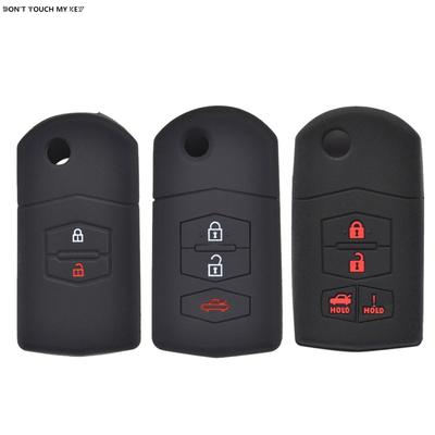 Silikon-Autoschlüsseletui für Mazda Demio 2 3 5 6 M3 M5 M6 CX-5 CX7 CX9 RX8 MX5 MPV-Abdeckung Keyless Remote Fob Shell Skin Protector