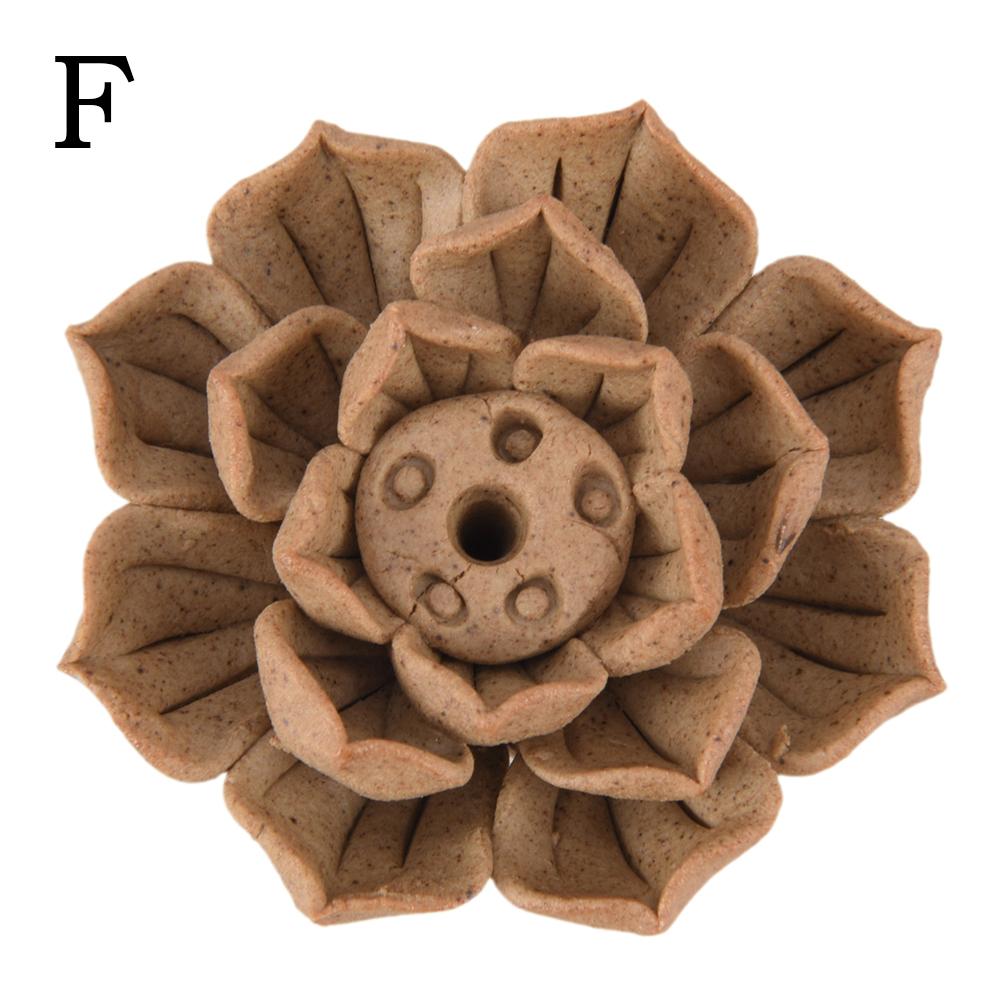 

5.5 * 2.8cm Adeeing Ceramic Incense Burner Stick Holder Lotus Incense Burner Ash Catcher Plate with 1/3 Holes Hot Sale