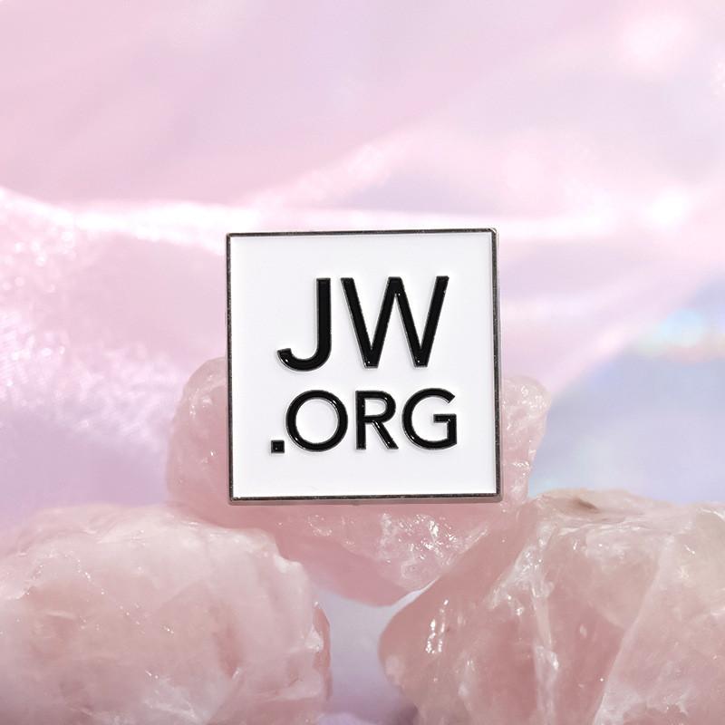 Versatile Geometric Jworg Enamel Badge In Multiple Colors Ideal For Fashion And Decoration