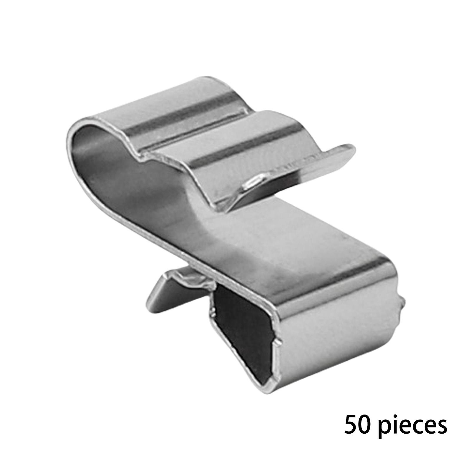 

50Pcs Solar Panel Wire Clamp Stainless Steel Cable Clamp Replacement Solar Cable Fastener Organizers Easy Installation 1