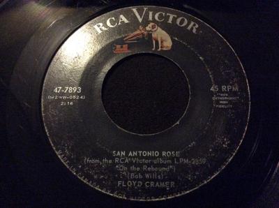7inch Record FLOYD CRAMER - San Antonio Rose / I Can Just Imagi 477893 RCA Victor 1961 Canada Folk Used