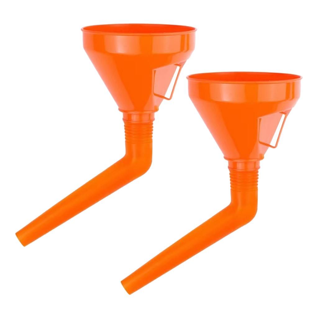Automotive Plastic Funnel Set Multi-use Flexible Right Angle Funnels for Water/Gasoline/Coolant/Engine Oil