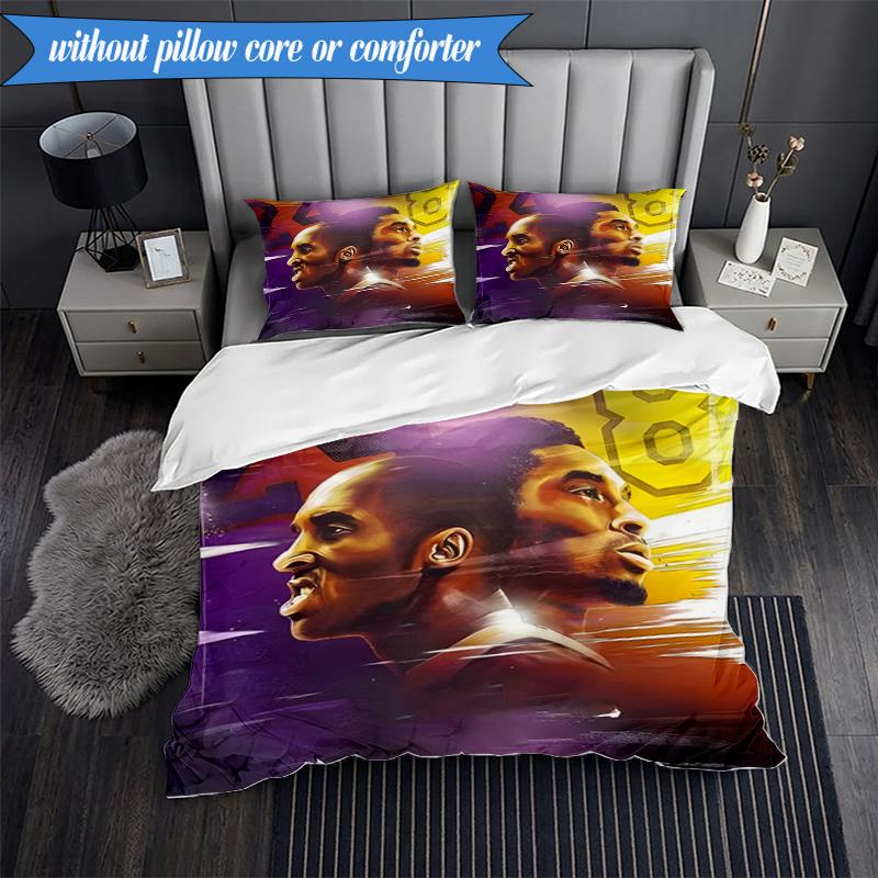 A Basketball Legend 3pcs K-pop Music Group Bedding set,Ideal for Bedroom, Dormitory,Including Duvet Cover And 2pcs Pillowcases,Fan Gifts