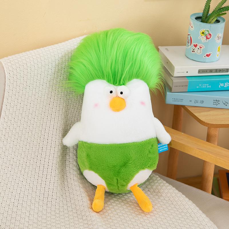 

Funny creative headshot bad person plush toy doll Internet celebrity cute doll rag doll funny birthday gift 45cm~0.5kg зелёный
