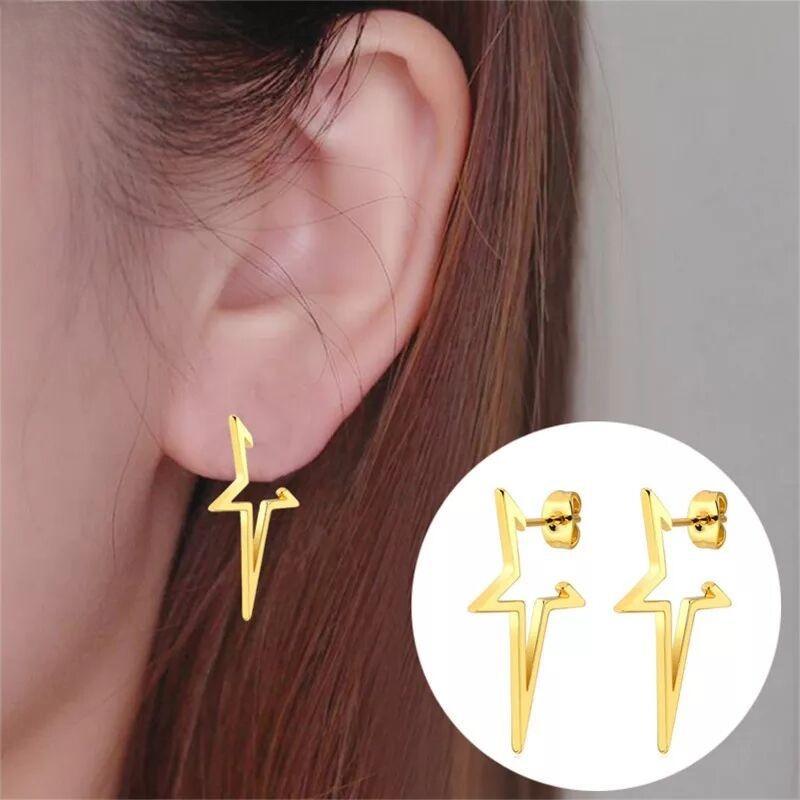 Retro Geometric Minimalist Earrings For Women, Fashionable Pentagonal Star Earrings, Versatile And Stylish Earrings For Daily Use