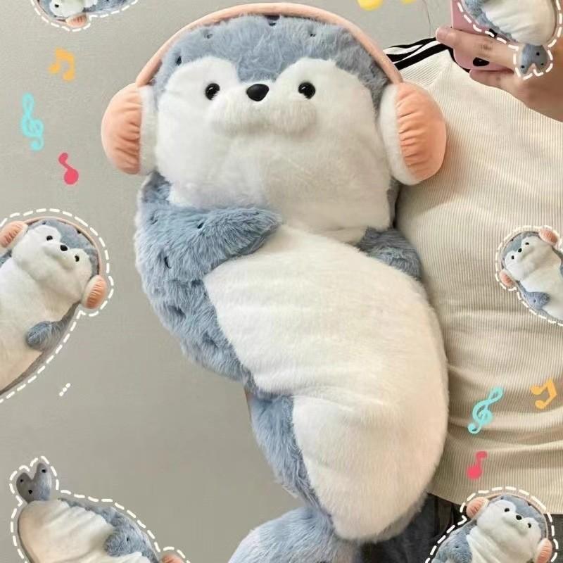 Seal Plush Stuffed Toy Soft Cute Cuddleable Sea Otter Pillow Doll Super soft Plush Doll, perfect as a birthday gift