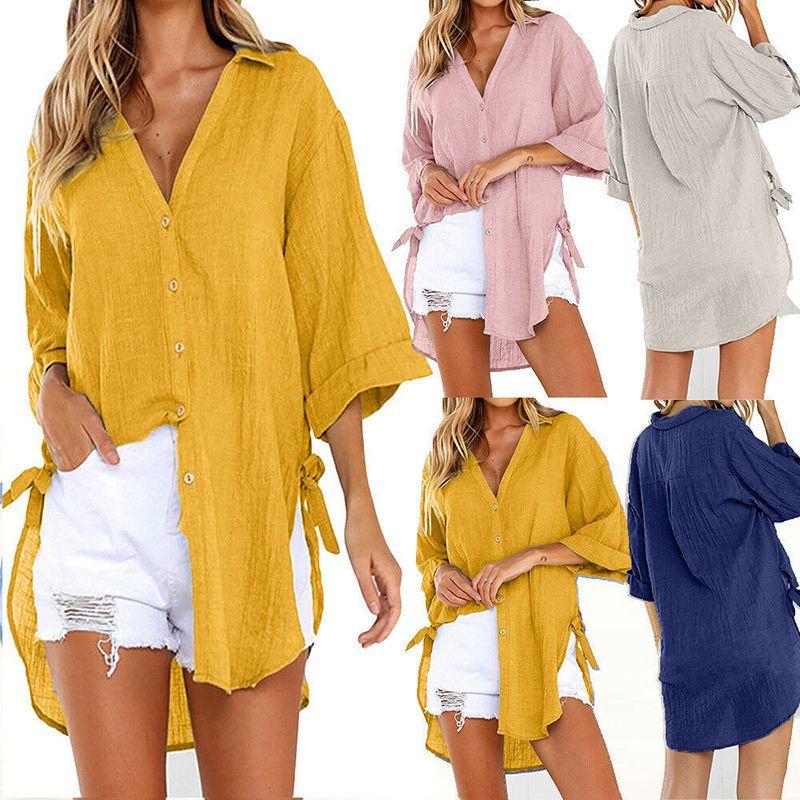 Women's Loose Button Long Shirt Dress With Premium Quality Fabric For Everyday Comfort
