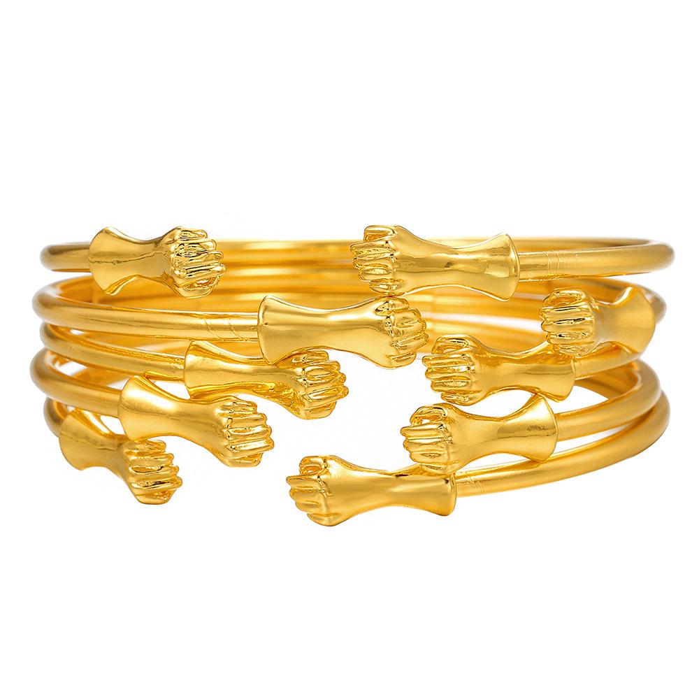 Bohemian-Style 12-Piece Multi-Layer Alloy Bracelet Set for Women