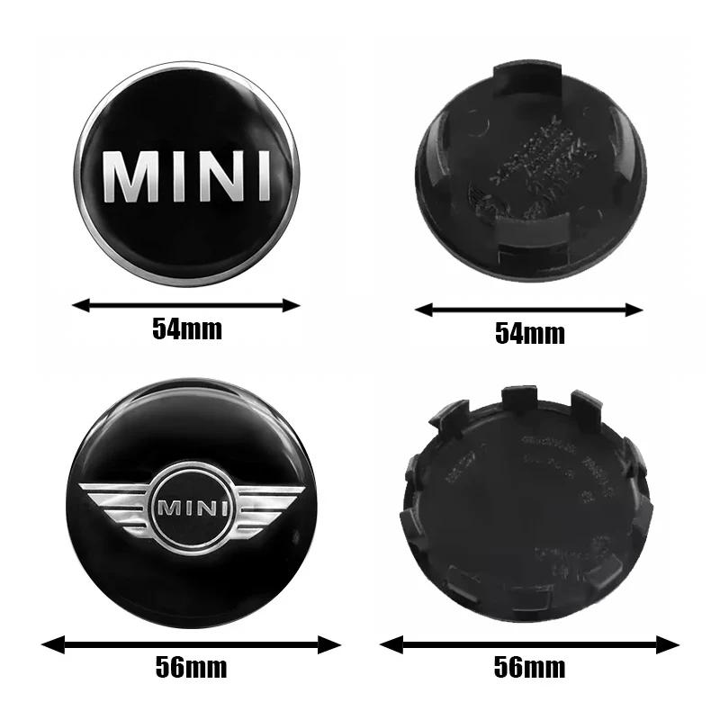 4 ks 54MM 56MM Krytky středového otvoru kola auta Odznaky Příslušenství Pro BMW MINI Cooper S Works JCW R55 R56 R50 R53 R60 R61 F54 F55 F56