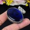 Blue Labradorite Gemstone 925 Sterling Silver Jewelry Pendant 1.69" KG-263