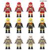 Figura de Bombero 8102 Niños Bloques de Construcción Ensamblables Juguete Ciudad Partículas Pequeñas Muñeco de Dibujos Animados