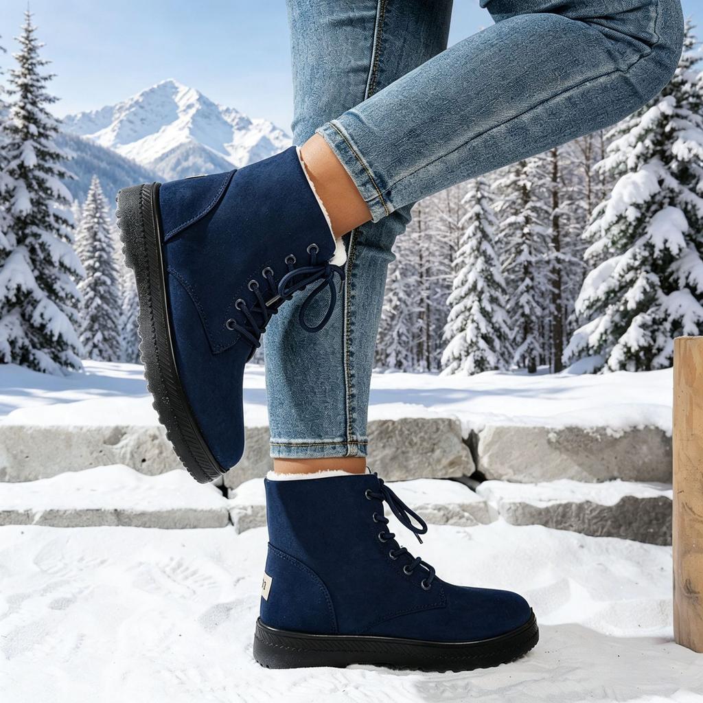 Winter Damen Schneestiefel Leicht und Rutschfest Warme Stiefel Outdoor Wanderschuhe