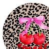 Yousheng 6PCS Car Coasters, Leopard Print Decorative Coasters, Round Heat-Insulating Stain-Proof Cup Holders, for Auto