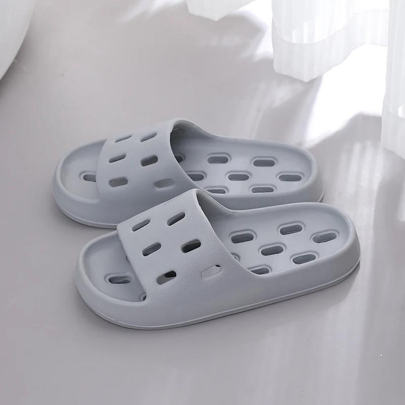 Men Bathroom Anti-slip Slippers Women Summer Beach Flat Sandals Couple Home Indoor Outdoor House Shoes