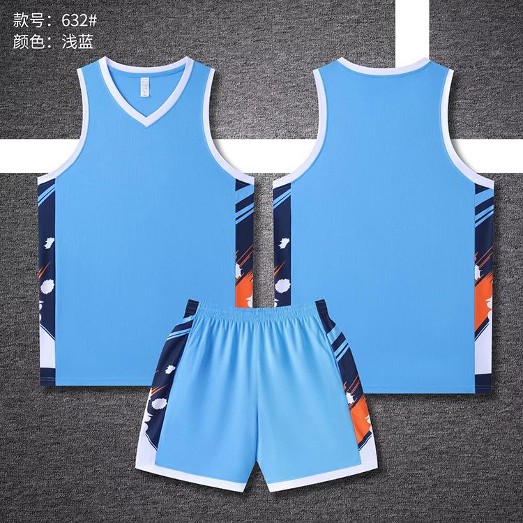 New Basketball Jersey Set Boys And Girls Jerseys Children'S Student Vest Sports Competition Training Team Uniform Printing