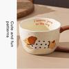 300ML Ceramic Mug Cartoon Cup Cute Puppy Pattern Coffee Cup Juice Breakfast Milk Oats Mug 1pc