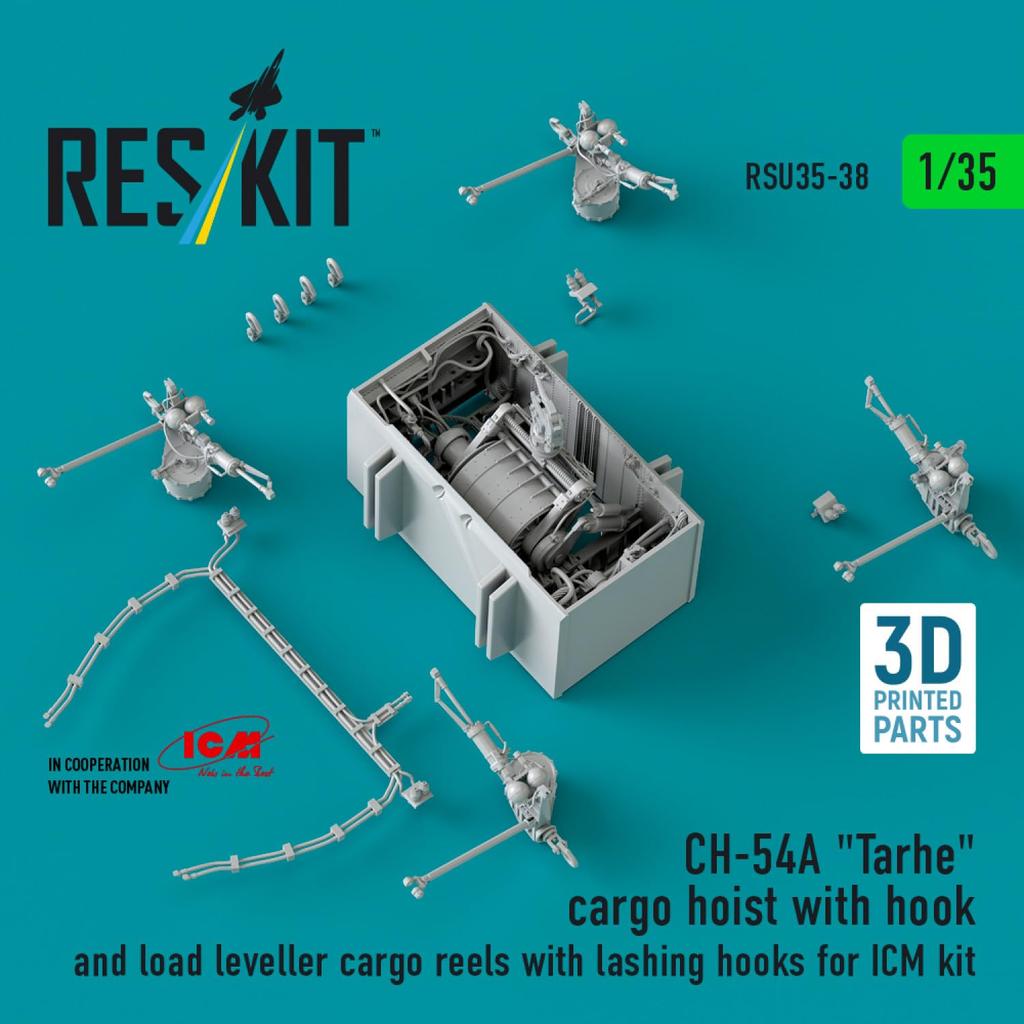 Reskit Tarhe Wciągarka Ładunkowa Plastikowy Zestaw Modelarski Części 1/35 CH-54A (dla ICM) RSKU35-0038 (Samolot)