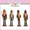 11.8" Nutcracker Wood Bugler Figurine Ornament Home Decor Christmas Gift