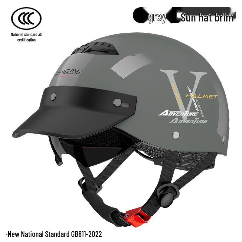 Glossy 3C Certified Unisex Electric Bicycle Helmet with Visor, All-Season Winter Ready for Electric Scooters